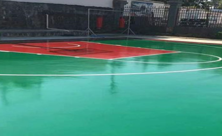 承德篮球场翻新地面